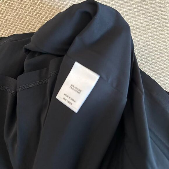 Helsa The Duchess Jersey Midi Dress Small Black Noir Knit Cocktail Party Event - Picture 9 of 10